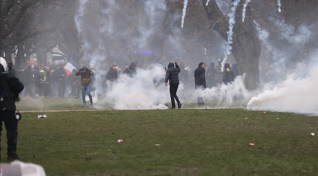 Brüksel'de olaylı gösteride gözaltı sayısı 230'a çıktı, 15 kişi yaralandı