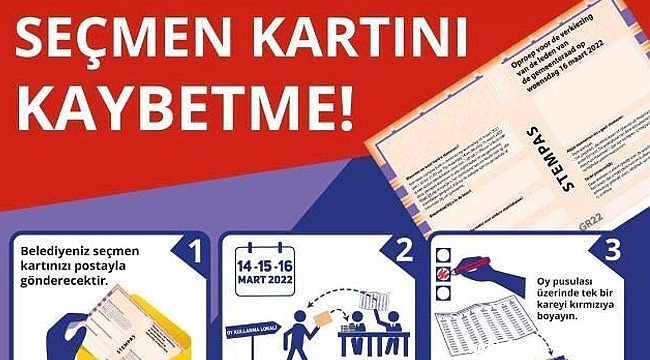 Hollanda'da belediye meclisi seçimleri 14,15 ve 16 mart tarihinde gerçekleşecektir