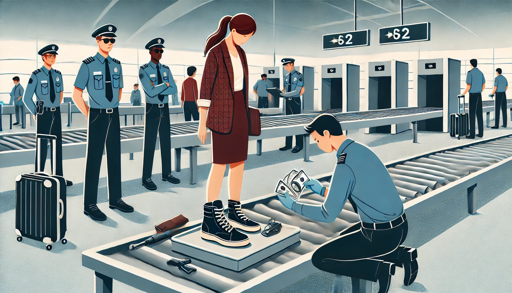Rotterdam Havalimanı'nda Bir Kadın İç Çamaşırı ve Ayakkabısında 10.000 Euro ile Yakalandı