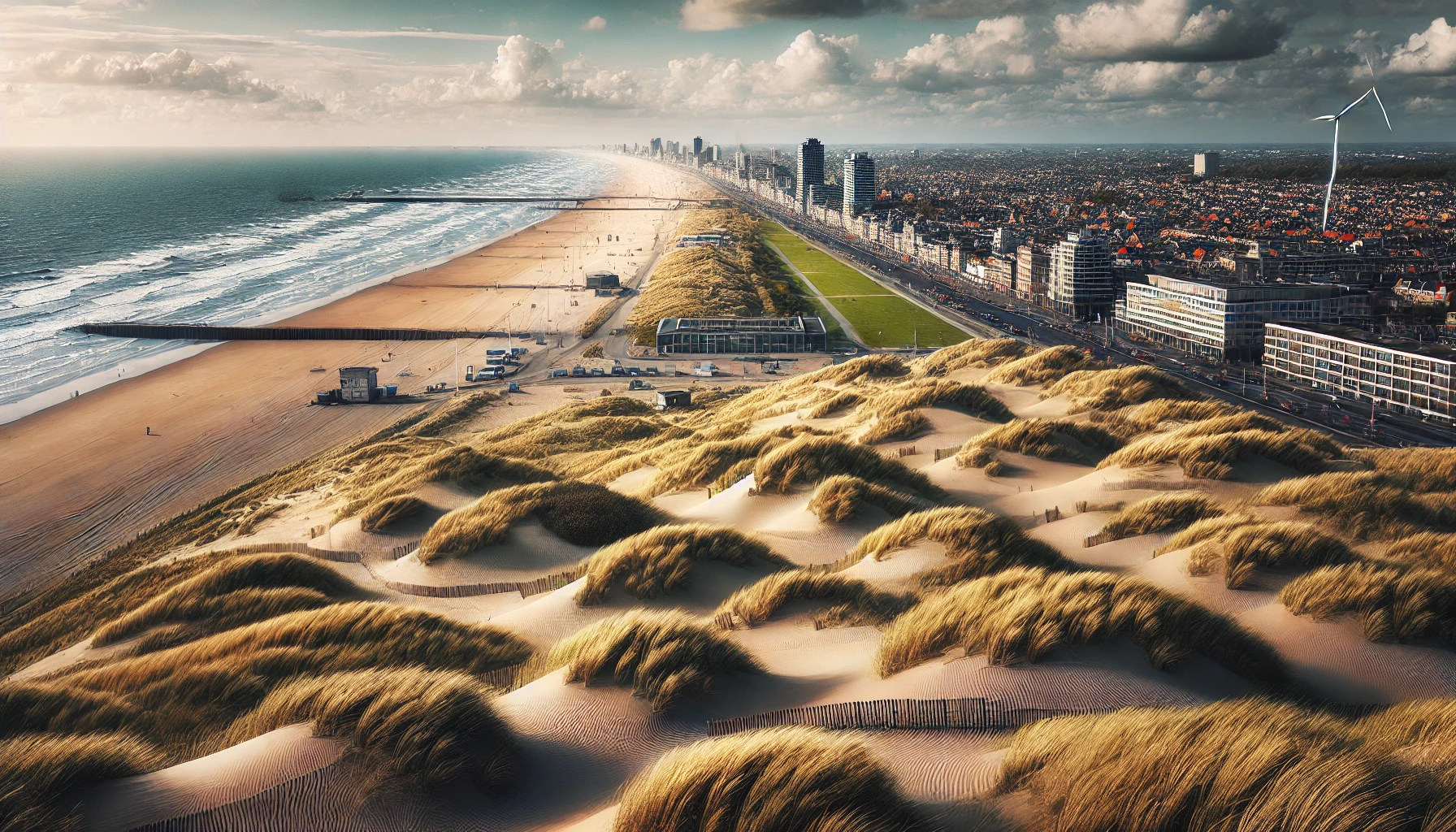 Scheveningen, Deniz Seviyesinin Yükselmesi Nedeniyle Kum Tepelerinin Ardına Gizlenebilir