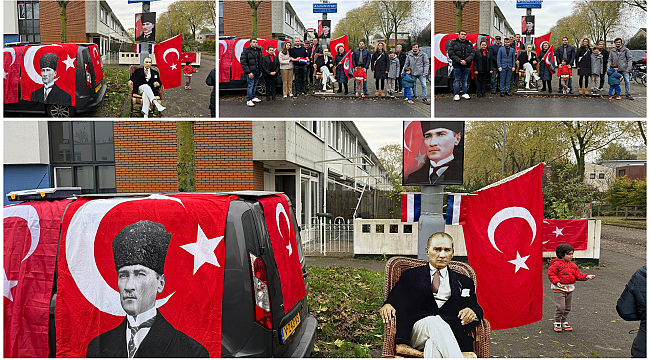 Hollanda'da Atatürk Evi ve Altın Lale 10 Kasım Anma Töreni Düzenledi