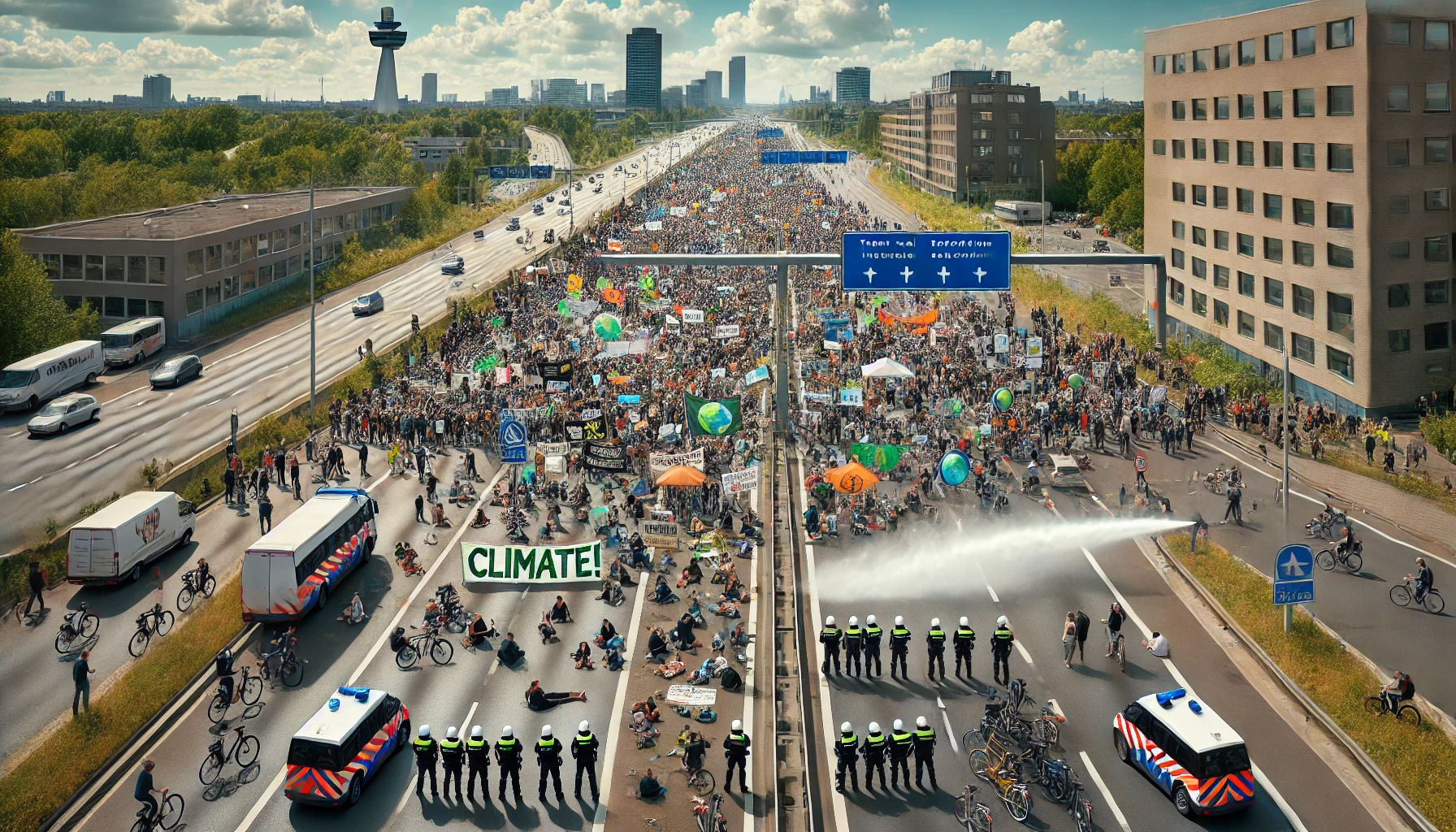 Den Haag’da İklim Protestosu: A12’de 700’den Fazla Gözaltı