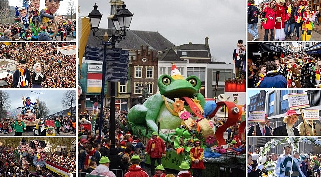 Hollanda'nın Den Bosch kentinde düzenlenen karnaval renkli görüntülere sahne oldu