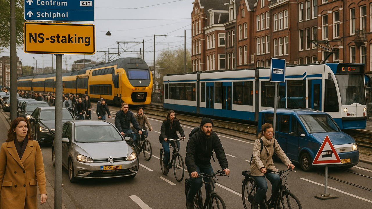 Hollanda Demir Yollarındaki Grev Trafiği Vuracak: Salı Günü Yoğun Saatlerde Yola Çıkmayın Uyarısı