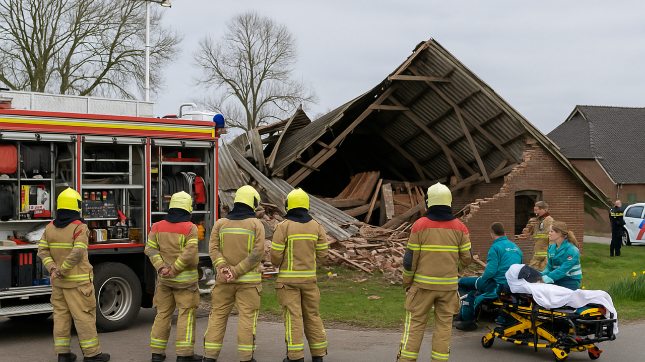 Hollanda Groningen’de Ahır Çöktü: 1 Ölü, 1 Yaralı