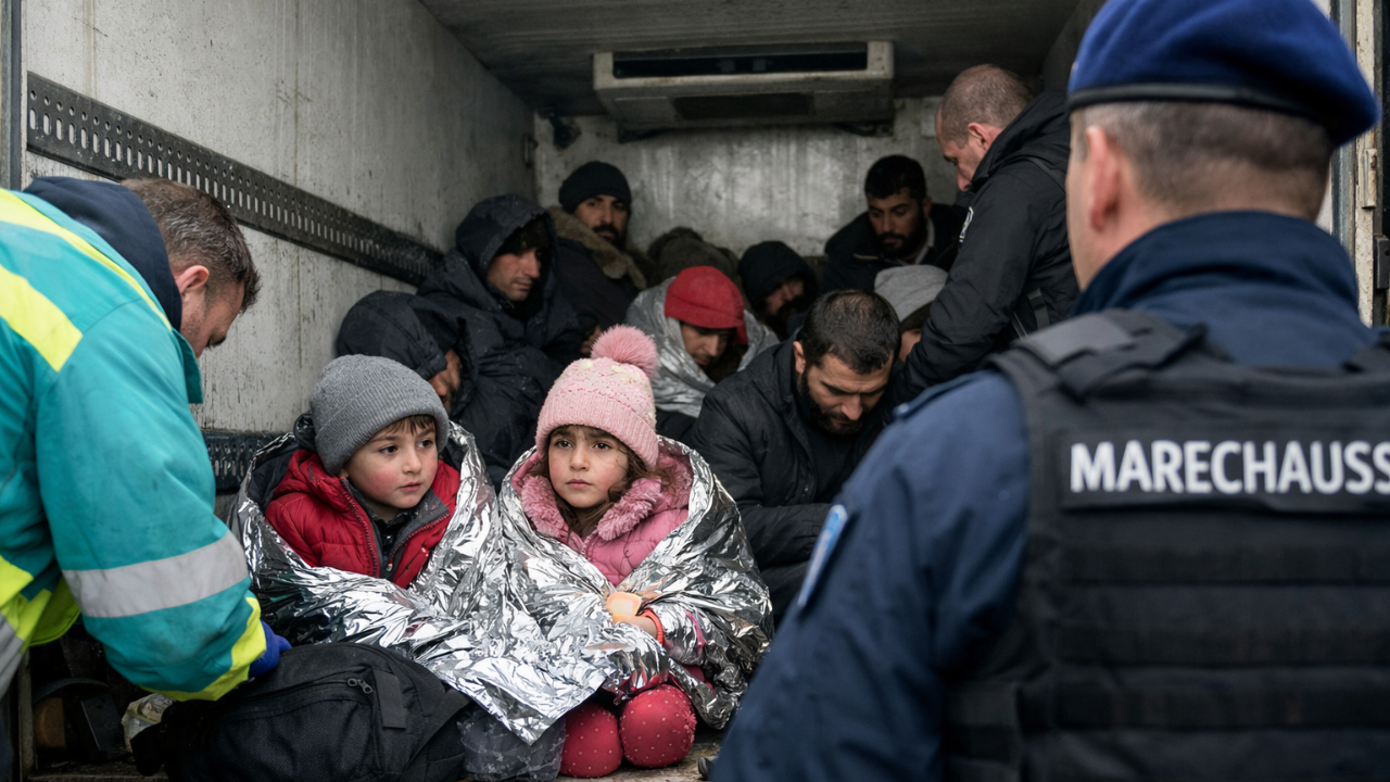 Hollanda’da Skandal: Türk Çocuklar Buz Gibi Soğuk TIR’da Yakalandı